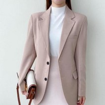 셀러허브(잡화) 여자 정장 면접 오피스룩 솔리드 블레이져 자켓