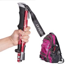 250G초경량등산스틱폴딩알루미늄 등산 스틱 등산용, 쿠팡뚱땅 블루_숏(110cm)