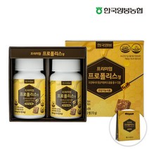 [한국양봉농협] 국내산 프로폴리스정 600mg x 60정 x 2병, 1개