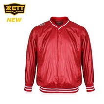 제트 ZETT 긴팔 바람막이 BOVK-328(레드) 야구의류 스포츠의류
