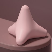 장요근마사지 실리콘 콘 삼각형 긴장 장치 볼 psoas 근육 릴리스 흉추 다시 목 견갑골 발 체육관, 분홍색