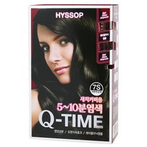 히솝 큐타임 헤어칼라크림 7S 자연흑갈색, 단품, 단품