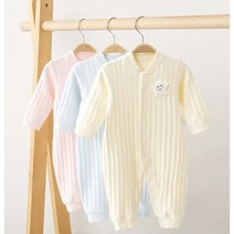 열무맘 신생아 유아 순면 가을겨울 바디수트