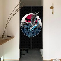 동물 문 커튼 중국어 잉어 호랑이 표범 새 파티션 화면 복도 입구 출입구 일본 방 장식, CTS00737+80x150cm