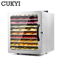 cukyi 10 trays voedsel dehydrator roestvrijstalen 간식 uitdroging droger 과일 groente kruid vlees droogm, 영국, 110v