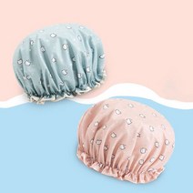 방수 샤워캡 목욕 헤어캡 3pcs 세트, 20
