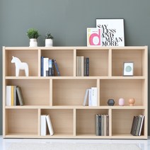 가로형 2000 3단 낮은책장 와이드 책꽂이 수납장, 워시/2000