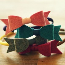 홀리졸리 국산 펠트 리본 아기 신생아 헤어밴드 K14