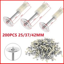 네일 건 미니타정기 200pcs 253742m 미니 스틸 네일 홈 diy 라운드 손톱 천장 벽 패스너 금속 가공 도구 7 3mm 미니 수동, 200개 25mm