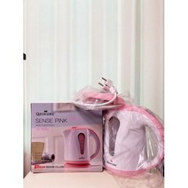 퀸센스 원터치 무선 전기 주전자 QS-1000 핑크 1L, 단품