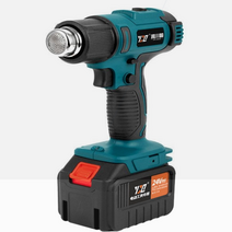 무선 충전 소형 미니 히팅건 열풍기 힛건 산업용 공업용, 10코어 배터리2+노즐2