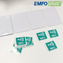 엠포플러스(주) NTAG 215 카드 NFC 스티커 전자명함 아미보 제작, 5개, Ntag215카드