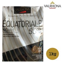 발로나 다크 초콜릿 에콰토리얼 누아 55% 200g 500g 1kg 3kg 프랑스산 커버처 발렌타인 베이킹 리얼초코, 1개