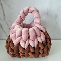 벨벳 자이언트얀 빅얀 루피망고실 왕모찌실 가방 DIY 핑거니팅 20색상, 벨벳얀 1kg, 벨벳 초콜릿