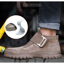 용접화 가벼운 작업화 발이편안한 안전화 소가죽 미끄럼방지 찍찍이 내열 현장화 HUANYUTAI-630