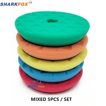 자동차 브레이크 캘리퍼 디스크 로터 5"(125mm) 자동차 버핑 연마 패드 T 모양 스폰지 DA/RO/GA 버퍼, 11 Mixed 5pcs_01 5Inch Backer
