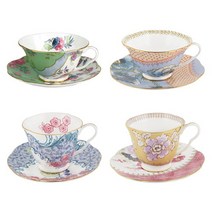 웨지우드 버터플라이 블룸 티컵&소서 set, 3.핑크&블루