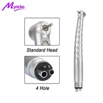 에어함마 2홀/4 홀 치과 고속 핸드피스 푸시 버튼 에어 터빈 3 개의 워터 스프레이 Nsk 피트 드릴 용품, 02 4 hole STD