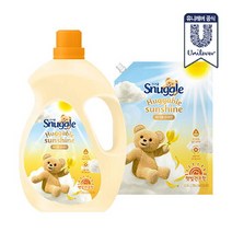 스너글 섬유유연제 햇빛건조 선샤인 4L + 1.5L, 허거블 선샤인 4L + 1.5L