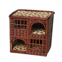 폼내서 실외고양이집 고양이집 급식소 실외 고양이 길고양이, 적갈색 + 매트-N41 55x42층