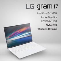 LG전자 2023 그램17 17ZD90RU-GX56K [프리미엄 패키지], W, 코어i5, 1TB, 16GB, WIN11 Home