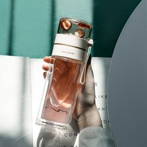 티텀블러 찻잎 거름망 휴대용텀블러 400ml, 그레이