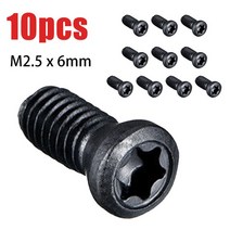 10pcs M2.5 M4 Torx 나사 대체 카바 이드 삽입 CNC 선반 도구 가정용 사무실 통신 수치 제어, 02 M2 5 x 6mm
