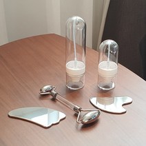 괄사 롤러 스테인리스 마사지기 페이스, 하트