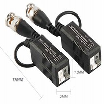BW 1Pairs High Definition BNC to UTP Cat5/5e/6 Video Balun HD Transceivers Adapter Transmitter Suppo, 1