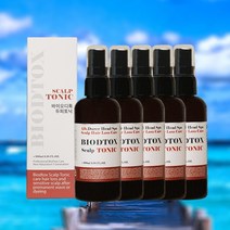 바이오디톡 탈모증상 완화 두피가려움 두피열 쿨링 스칼프 기능성 두피영양 토닉, 5개, 100ml