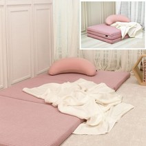 원룸 바닥 접이식 3단 방수 수면 매트 접는 얇은 매트리스 더블