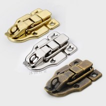 엔틱 걸고리 자물쇠 걸쇠 상자잠금 목함 시건 보석함 경첩 잠금 꺽쇠 판걸고리 서랍잠금 함자물쇠 골드