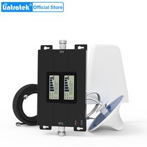 중계기Lintratek GSM 900MHz LTE 셀룰러 증폭기 2G 3G 4G 듀얼 밴드 신호 부스터 WCDMA 모바일 리피터 65dB, 01 EU 플러그_01 900MHz 2100MHz