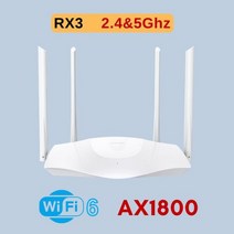 Tenda파이 6 기가비트 라우터 AX3000 3000mbps 듀얼 밴 무선 리피터 24G & 5Ghz AX1500 AC2100 Tenda 인터넷 파이 메쉬, CHINA_EU Plug | AX1800 WIFI 6