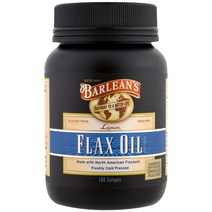Barlean's 발린스 리그난 아마씨 오일 오메가3 함유 Lignan Flax Oil 100소프트젤