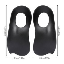 다리 체형교정 키커지는법 숨은찾기xo-다리 을위한 vthra 직교 깔창 정형 외과, 블랙 엘, 1쌍