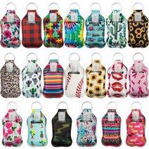 손소독제 플립 캡 병 키 체인 홀더 20 세트 빈 여행용 리필 용기 30ml 뚜껑 재사용 가능, 02 mix style A_01 30ml