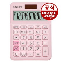 유니원 전자계산기 DC-108N 핑크 사무용 데스크용