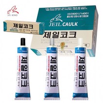 제일코크 토끼표 방수 충진 접착제 CR-3500 흑색/회색/백색 150g 10개입, 흑색150g-10개입 1갑