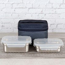 스텐맘 직사각 도시락 2단 도시락통, 단품