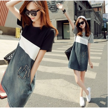 데님 청 원피스 YA2240