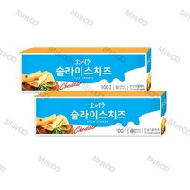 소와나무 체다 슬라이스 치즈 1.8Kg(100매) X 2개, 단품