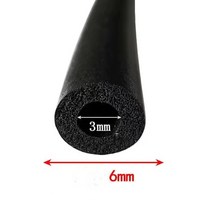 길이 M ~ 3M 다른 크기 중공 O 형 EPDM 포밍 스트립 튜브 삽입 고무, [01] O, 01 ID3mm OD6mm_01 O_02 2M, [02] 2M