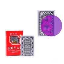Royal Mark Card Anti Cheat Poker for Invisible Ink UV Lens Plasitc Magic Marked Playing Board Game, 01 1 back