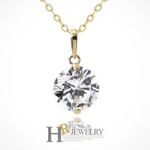 호림쥬얼리 14K정품)히트)심플(HR)14K 시엘 라운드 펜던트