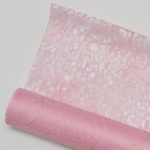 구름한지 파초지 50cm x 20m 롤한지 파초섬유 낙수지 한지벽지 창호지 선물포장, 분홍
