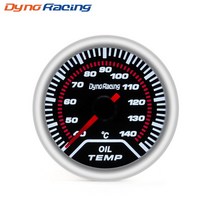 Dynoracing 오일 온도 게이지 2 52mm 연기 렌 40-140 C 학위 포인터 자동차 미터 센서 BX101229, 1개