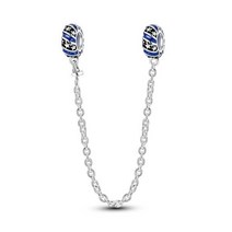 MULA 925 스털링 실버 깃털 행성 트렁크 소녀 매력 비즈 맞춤 오리지널 판도라 팔찌 DIY 주얼리 만들기, KTC805