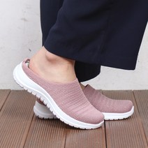 CNCBAJ 니트 블로퍼 뮬 슬리퍼 여성 슬립온 스니커즈