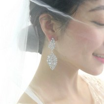 릴리 웨딩 드레스 셀프 촬영 파티 돌잔치 스튜디오 본식 드롭 귀걸이